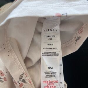 Petit Lem Cream and Pink Floral Top